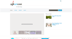 Desktop Screenshot of justgotloud.com